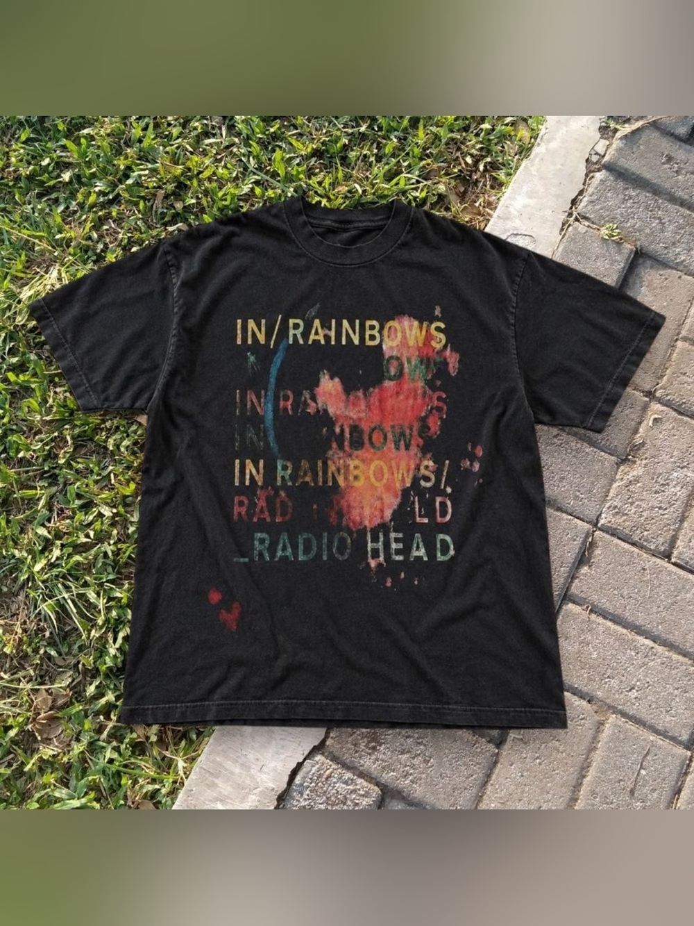 Radiohead In Rainbows Graphic T-Shirt Black For Unisex